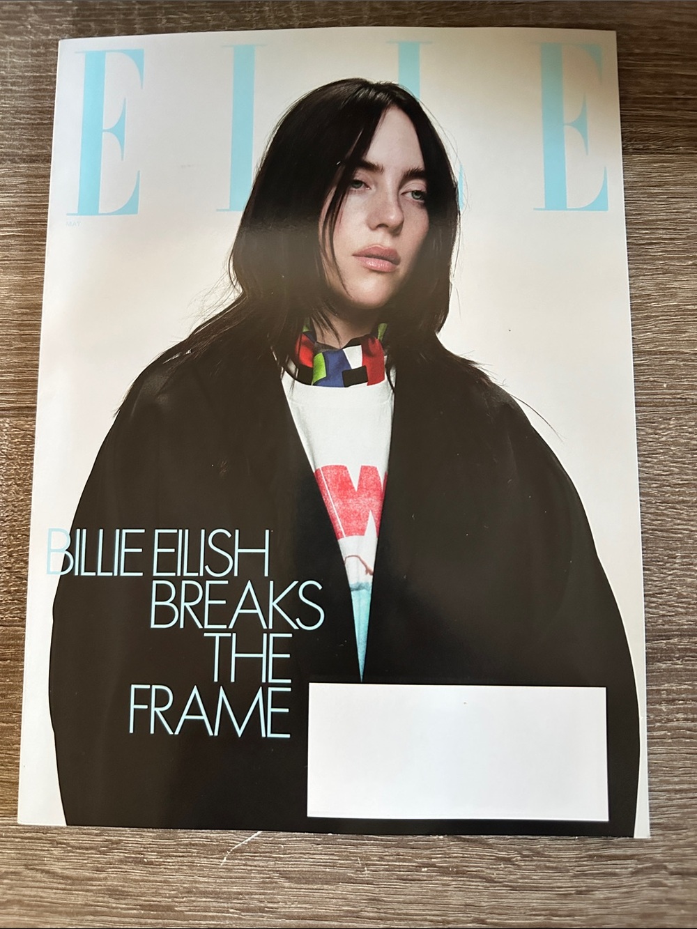 ELLE Cover Featuring Black, White & Multicolor Accents by Elle